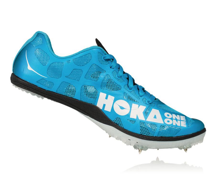 Zapatillas Atletismo Hoka One One Mujer - Rocket X - Azules/Blancas - YER321604